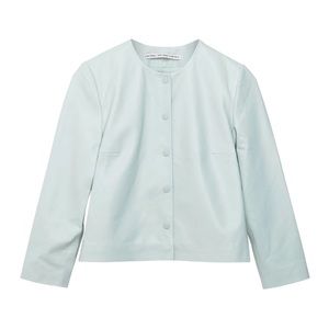 Rachel Antonoff mint cropped leather jacket